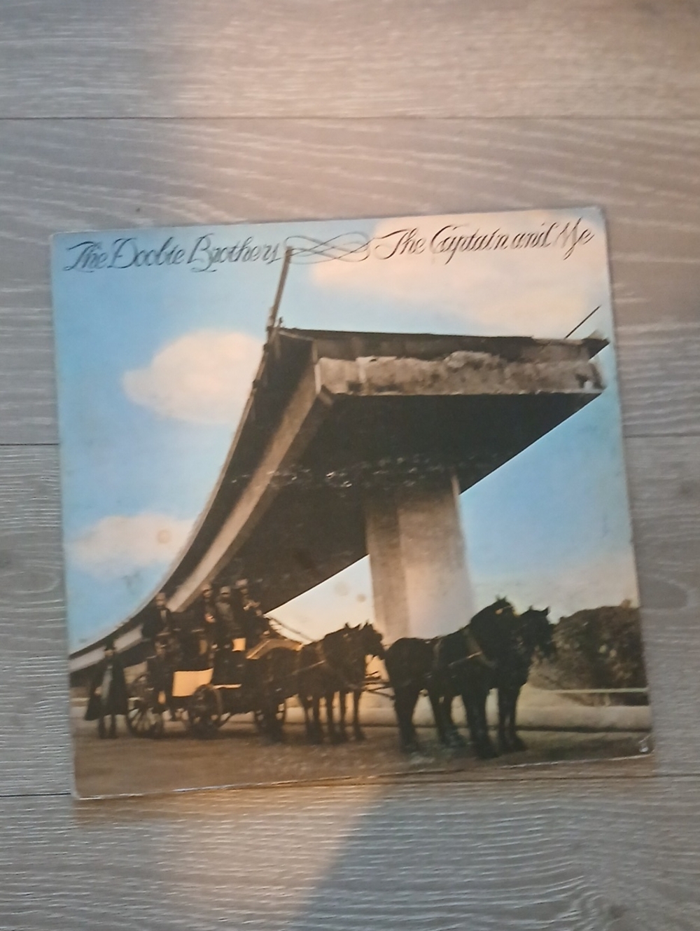 The Doobie Brothers "The Captain and Me" Vinyl Album - Sky Blue & Beige Cover